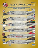 Bullseye 1/48 Decal 48057 - F-4N Phantom II 'Fleet Phantoms IX for Tamiya