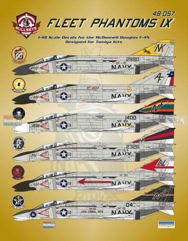 Bullseye 1/48 Decal 48057 - F-4N Phantom II 'Fleet Phantoms IX for Tamiya