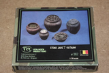 Verlinden 1/35 scale Stone Jars / Vietnam 5pcs - #362 - New Old Stock