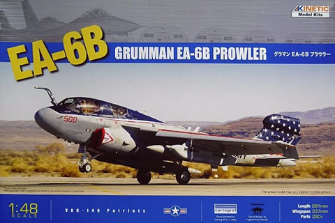 Kinetic 1/48 scale Grumman EA-6B Prowler aircraft kit - K48022