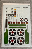 1:32 Yellow Wings Decals 32-011 F2A-2 Buffalo for Special Hobby, Azur, etc