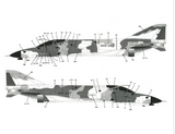 Sky's 1/48 scale decals Israeli Phantom w/full Hebrew stencils - #7