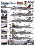 TwoBobs 1/48 scale decals F/A-18E Super Bugs VFA-14 Tophatters - 48-040