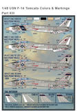 Furball 1/48 decals USN F-14 Tomcats Colors & Markings Part XIII - FDS48-032