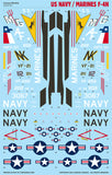 Caracal 1/72 decal CD72161 - F-4N Phantom II for Fine Molds kit