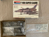Monogram 4 classic jets in 1/48 scale F-84F, F-100, F-80, Hawker Harrier lot