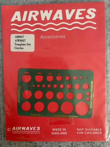 Airways AW8027 Photoetched Scribing Template Set - Circles