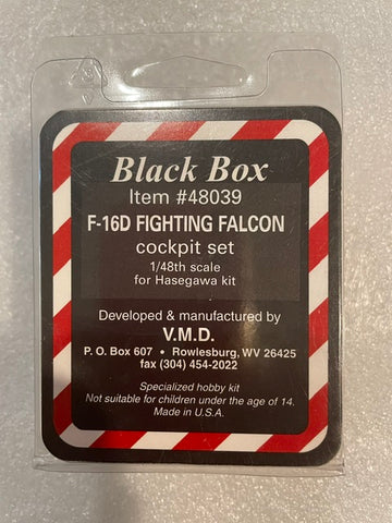 Black Box 1/48 resin F-16D Fighting Falcon Cockpit set for Hasegawa - 48039