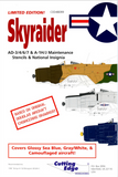 Cutting Edge 1:48 scale Skyraider AD-3/4/6/7 & A-1H/J decals - CED48099