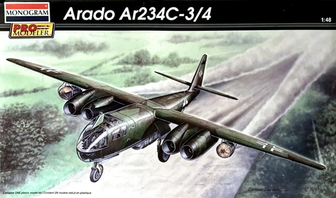 Monogram 1/48 scale Arado Ar234C-3/4 aircraft kit - 85-5979