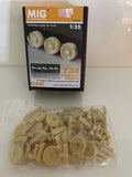 MiG Productions 1/35 resin T34 Burn Out Wheels - MP35-053