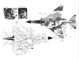 Sky's 1/48 scale decals Israeli Phantom w/full Hebrew stencils - #7