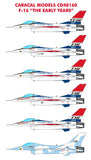 Caracal Models 1/48 decals F-16 Viper - The Early Years- CD48160