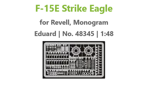 Eduard 1/48 scale PE for the F-15E Strike Eagle by Revell/Mono 48345 - Old Stock