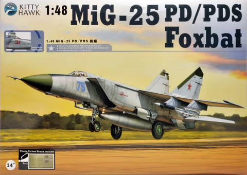 Kitty Hawk 1/48 Scale MiG-25 PD/PDS Foxbat - Model Kit No. KH80119