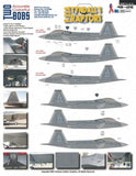 TwoBobs 1/48 scale F-22A Tyndall's Raptors decal sheet - 48-126