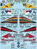 Bullseye 1/48 Decal 48057 - F-4N Phantom II 'Fleet Phantoms IX for Tamiya