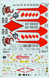 SuperScale 1:48 Decals CVW-8 F-14 VF-41 Sukoi Killers Plus A-7 Em VA-86 - 48-118