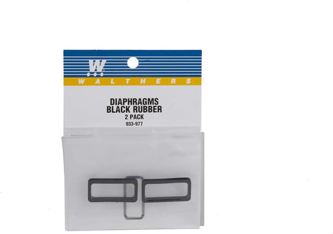 Walthers #933-977 Black Rubber Diaphragms (2pcs.)