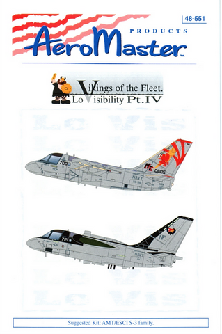 Aeromaster 1/48 decal sheet Vikings of the Fleet, Lo Visibility, Pt IV - 48-551