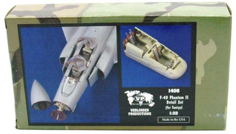 Verlinden 1/32 Scale F-4D Phantom II Detail Set #1406 for Tamiya