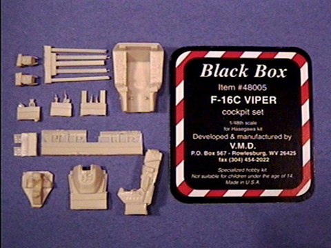 Black Box 1/48 resin F-16C Viper Cockpit set for Hasegawa - 48005