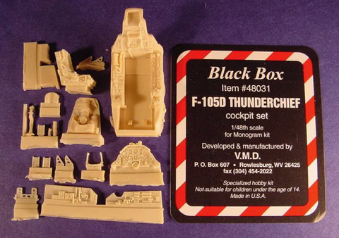 Black Box 1/48 resin F-105D Thunderchief Cockpit set for Monogram - 48031