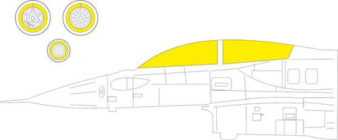 Eduard 1/48 mask F-16D Block 30/40/50 for Kinetic kit - EX966