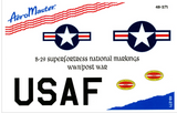 Aeromaster 1/48 B-29 Superfortress Nat'l Markings WWII/Post War decals - 48-271