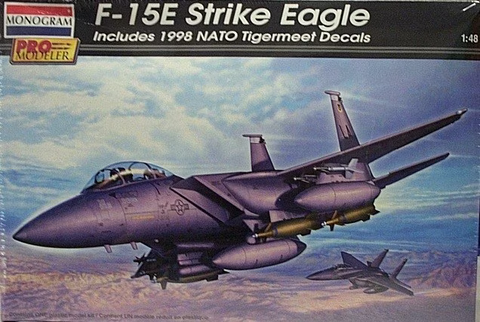 Monogram 1/48 scale F-15E Strike Eagle aircraft kit - 85-5965