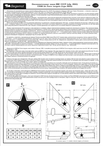 Begemot 1/72 decals - USSR Air Force Insignia (type 1955) - Part# 48-050 Begemot 1/72 decals - USSR Air Force Insignia (type 1955) - Part# 48-050