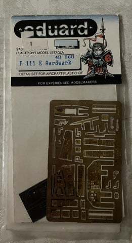 Eduard 1/48 Photoetch detail for F-111 E Aardwark 48068- Old Stock