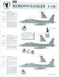 Eagle Strike 1:48 scale F-15E kosovo Eagles decal sheet - 48005