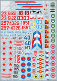 Begemot 1/48 decals for MiG-21 Fishbed - 48-002