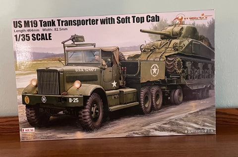 Merit 1/35 US M19 Tank Transporter Soft Top Cab #63502