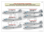 AOA 1/48 decalsThe Intruders' Sandbox Libyan Strikes & Desert Storm - 48-007