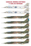 Caracal 1/72 decals Air Force F-104C in Vietnam - CD72064