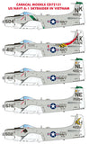 Caracal 1/72 decal US Navy A-1H/J Skyraider in Vietnam markings - CD72131