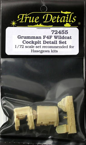 True Details 1/72 scale Grumman F4F Wildcat Resin Cockpit for Hasegawa - 72455