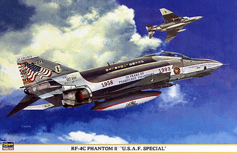 Hasegawa 1/48 scale RF-4C Phantom II USAF Special aircraft kit - 09629