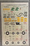 Aeromaster Decals 1/48 Pacific P-38 Lightnings Part I Hasegawa, etc #48-499