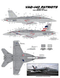 Dash Two 1/32 decals 32-001 Whidbey Growler CAGS E/A-18G Growlers for Trumpeter