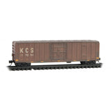 Micro Trains 98305018 N Scale Kansas City Southern Weathered Cars - 3-pk