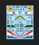 Fundekals 1/72 decals for Convair F-102A Delta Dagger kits Pt 2 - FUN72002