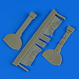 Quickboost by Aires 1/32 A6M5c Zero Type 52 undercarriage covers Hasegawa 32196