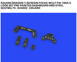 Eduard 1/48 Brassin LööK Fw 190A-5 inst panel & steel seatbelt - 644002