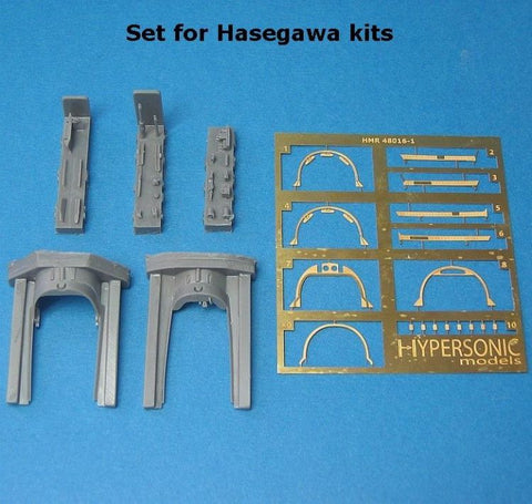 Hypersonic Models 1/48 Resin F-4 Phantom Canopy Details for Hasegawa - HMR48016-1