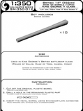 Master Model 1/350 British 14in (356mm) Mark VII barrels (10pcs) - SM350-012