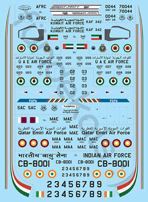 Fundekals 1/144 Decals for C-17A Globemaster III for REVELL kit - FUN14001