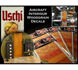 Uschi 1/48 1/32 scale wood decals - Aircraft Interior Texture for B-17 & P-51